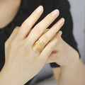 Hot Sale Ring Hollow Dream Catcher Open Ring Stainless Steel Titanium Steel Fashion Jewelry Accessories Gift