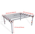 Raizi Large Format Tile Cutting Work Table Folding Workbench Adjustable Workbench 180cm*140cm*70cm