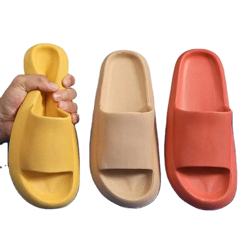 Slides Sandals Slippers for Wholesale Pillow Cloudy Thick Platfoam Sole Slides Slippers for Men and Women
