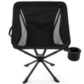 7075 Aviation Aluminum Alloy Portable Foldable Swivel Camping Chair Quick Open Rotatable Folding Camping Moon Chair