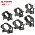 Ohhunt Precision Steel Tactical Optic Mount 21mm Mounting Base QD Quick Detach 30mm Scope Rings