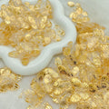 Acrylic Laser Floating Gold Butterfly Beads Bicolor DIY Bracelet Loose Beads for Jewelry Making