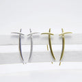 925 Silver Earrings Ear Clip Jewelry Vintage Gold Minimalism Charm Party Gift Earrings for Women