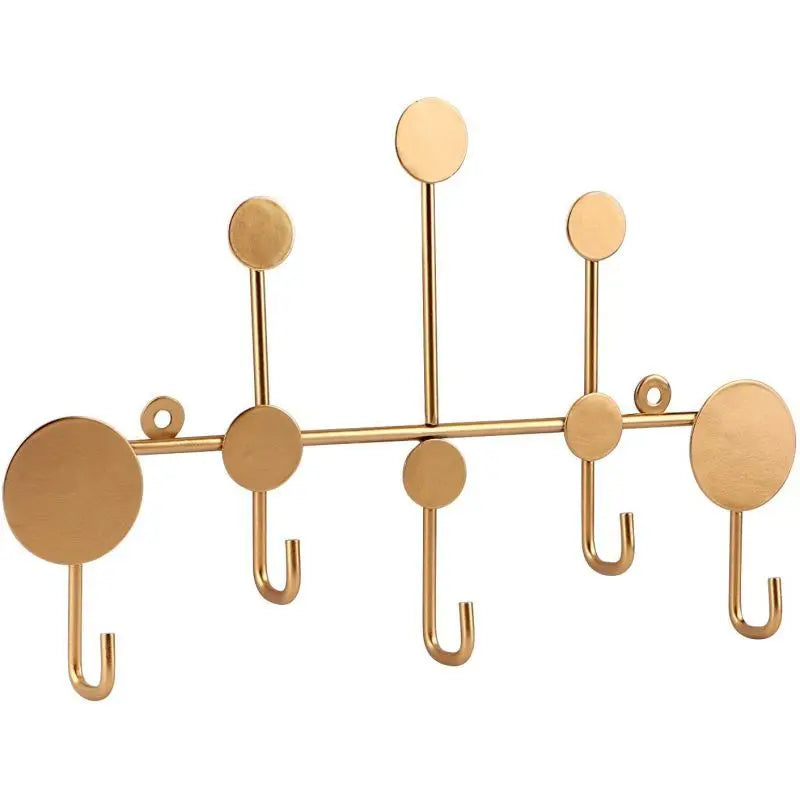 Wholesale 6 Hook Wall Mounted Metal Hat Coat Clothes Hanger Hook Coat Rack