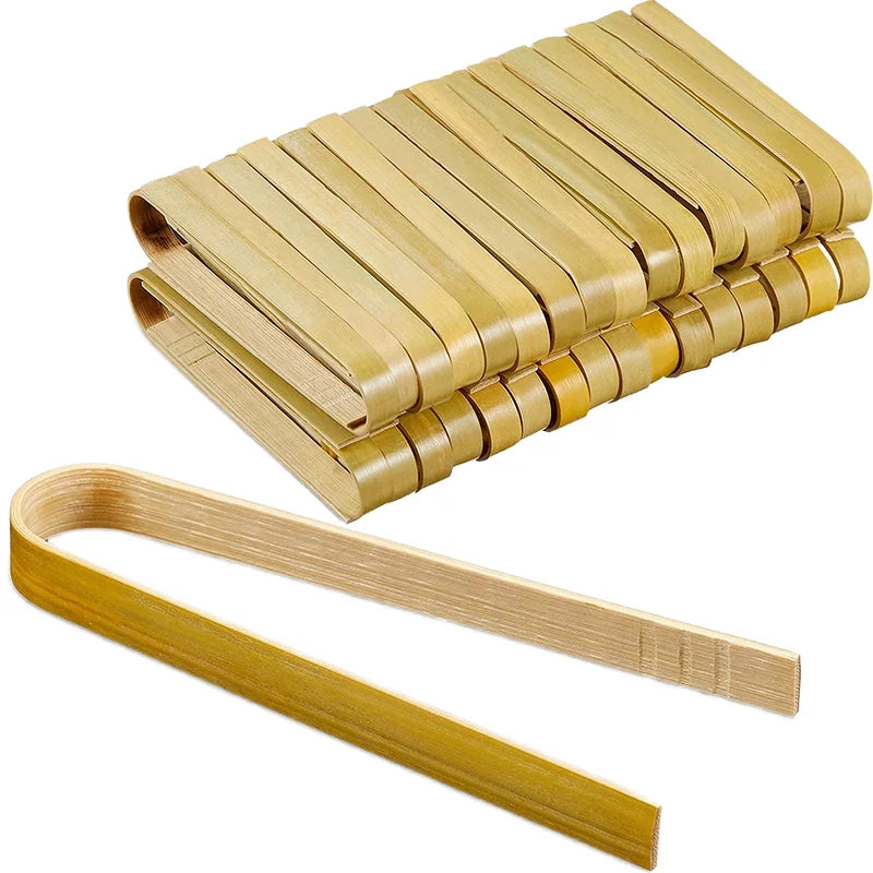 ANZHU AZ-009 Eco-Friendly 30cm Bamboo BBQ Tongs Convenient Chinese Style Design Home Kitchen Utensil Food Grade Quality