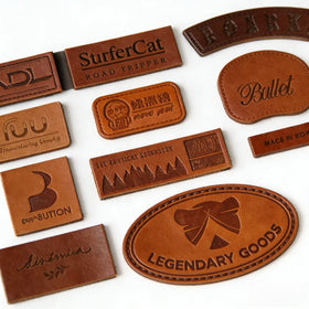 2D 3D Personalized Custom Logo Panel Caps Pu Leather Beanie Hat Patches for Clothes Jeans Shoes