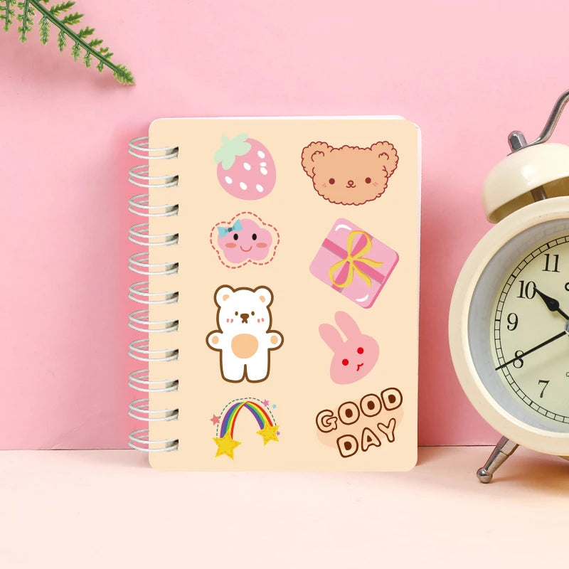 Printed A6 Cute Weekly Planner Daily Journal Spiral Notebook