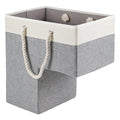 Foldable Durable Fabric Storage Bins Staircase Basket Stair Step Storage Organizer with Handle for Carpeted and Wooden Stairs