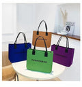 Customized Thick Wool Felt Tote Handbag for Women Large Capacity Portable Closure Big Shopping Felt Organizer Storage Bag
