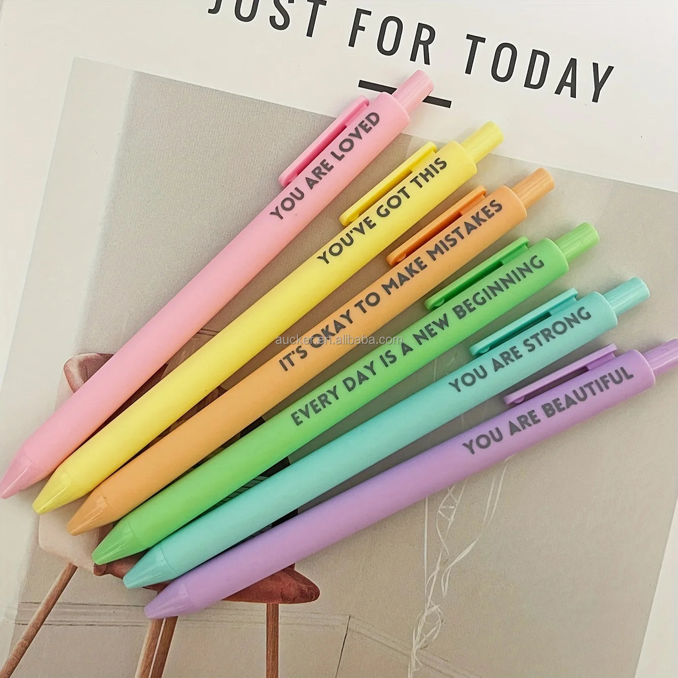 Set 6/8/12 Pastel Appreciation Pen Set Colorful Ink Ballpoint Pens Pastel Barrels Aesthetic Pens Journaling Fine Tip Plastic