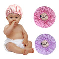 Hot Sale Children Satin Sleepcap nightcap Adjustable Headband Hair Wrap Suitable for Toddlers and Babies Braid Bonnets
