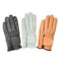 Sample Support Orange Color Custom logo Left Hand Soft Cabretta Genuine Goat Leather Golf Glove Manufacturer