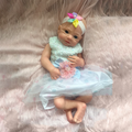 Lifelike Parent Companion Diy Baby Doll Lifelike 45Cm Silicone Reborn Doll Girl Squishy Newborn Preemy for Mother-To-Be Nursery