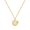 18K Zodiac Sign Necklace Pendants Stainless Steel Custom