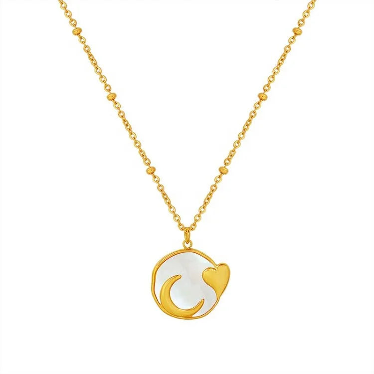 18K Zodiac Sign Necklace Pendants Stainless Steel Custom