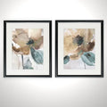 Customized Bulk Order Art 2-Piece Vertical Rectangle Seascape Paintings 'Watercolor Poppy' Graphic Art Print Set on Paper