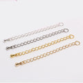 5cm 2 Inches White Gold 18K 14k Gold Plated Necklace Chain Tail End Extender