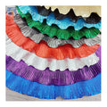 2024 Novel Zhongda Designer Fabric Transparent Poly Wave Design Ruffle Pleated Organza Fabric by the Yards