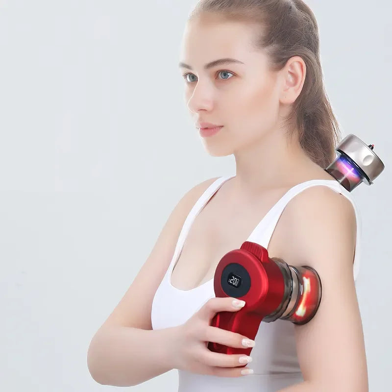 Multi Function 12 Gear Electric Strong Suction Heating Cupping Therapy Massager Gua Sha Massage Tool