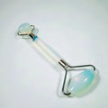 2026 Pink Opalite stone crystal jade Facial beauty face massage roller gua sha set jade roller for face skin massage roller