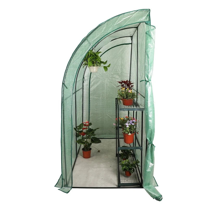 Chinese Small Garden Tomato Greenhouse With Zippered PVC Cover for Yard Patio Indoor Outdoor/