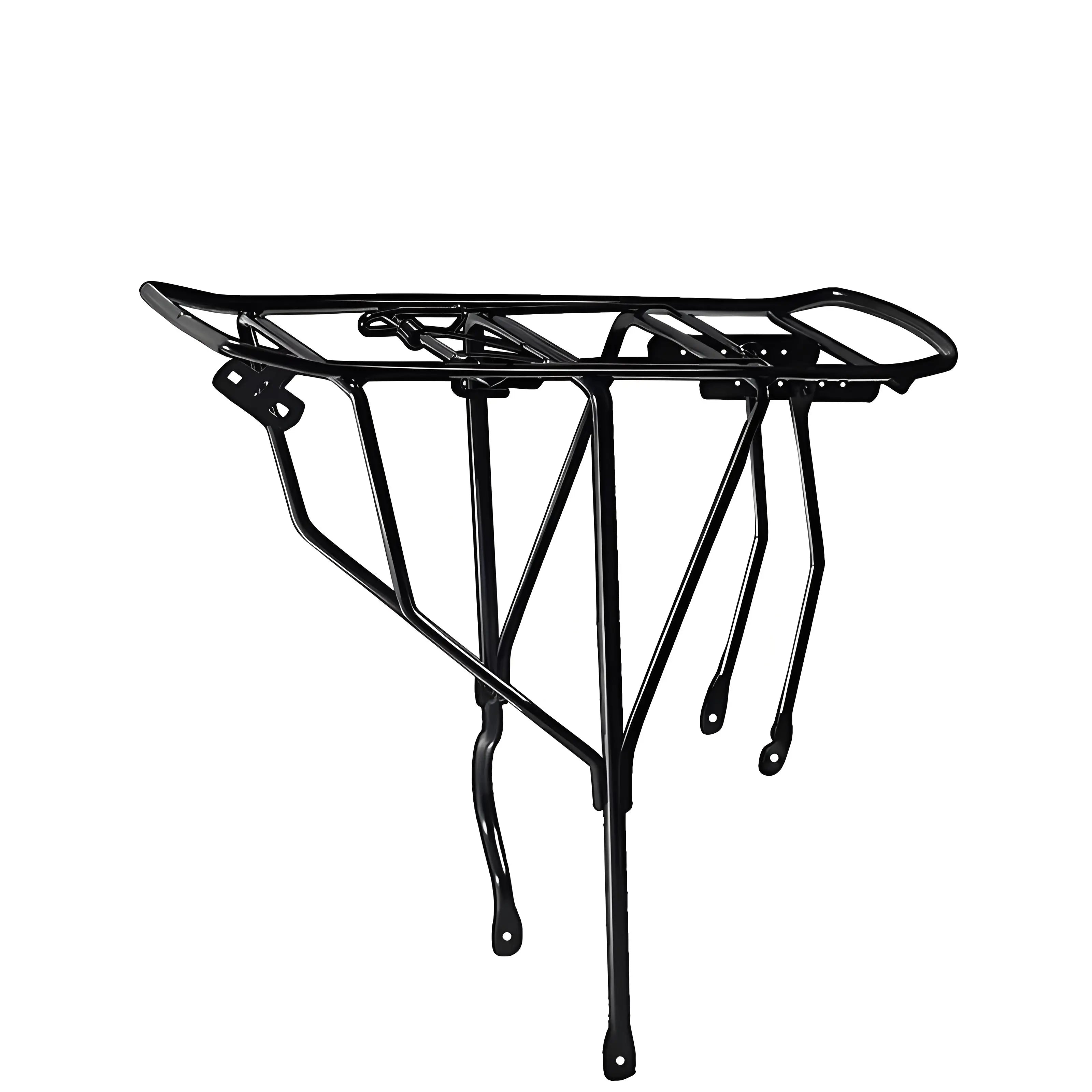 Bike Rear Rack High Strength Steel Bicycle Cargo Rack with Adjustable Height Tail Rack for Mountain Bike Road Bicycles