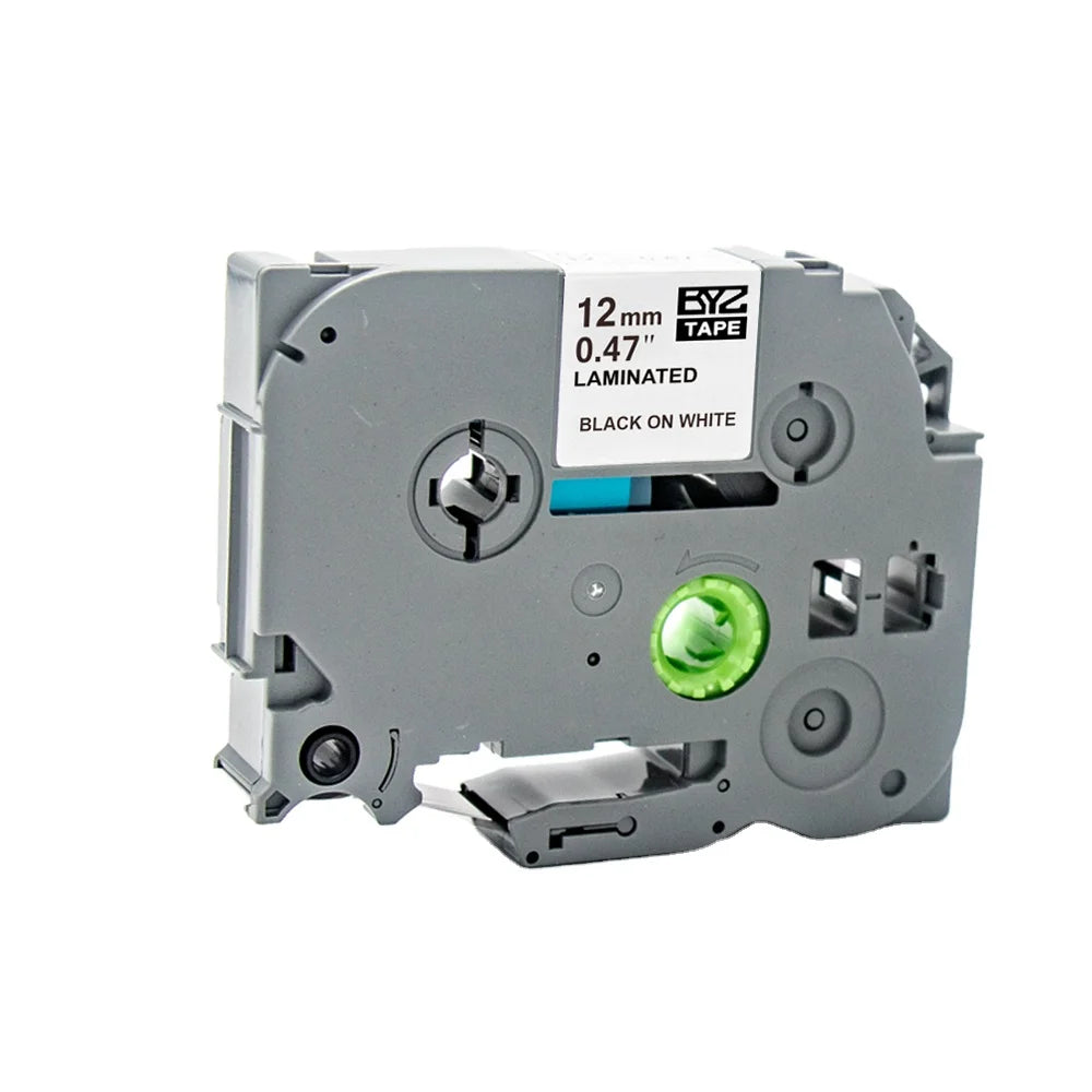 Etiqueteuse Compatible Ruban Pour Brother Tze Label Tape TZe 231 TZ231 TZ-231 Tz Noir Sur Blanc Lamine 12mm Tz Label Cassette
