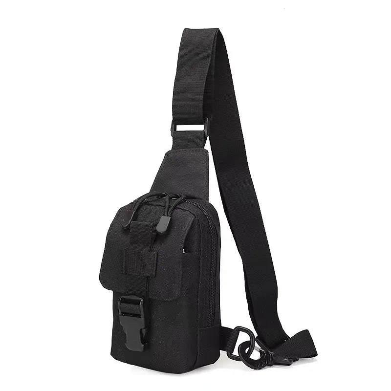 Customizable MOLLE Camouflage Crossbody Shoulder Bag Outdoor Tactical Multifunctional Chest Bag for Hiking Bike Fashionable