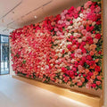 Artificial Flower Background Wall Decoration Arrangement Indoor Wedding Rose Wall High Artificial Floristry