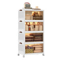 Modern Multi-Layer Square Household Storage Cabinet PP Plastic Folding Storage Box Aluminum for Clothing Toys Injection