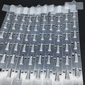 Hookei Hot-selling PP/PVC Plastic Injection Display Strips for Retail Merchandising Half Transparent