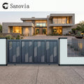 Luxury Aluminum Alloy Automatic Sliding Gate Villa Driveway Entrance High-End Intelligent Smart Gates for Hosue Premium Design