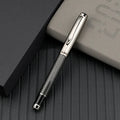 Luxury Metal Roller Ballpoint Pen Set Twist Action Laser Engraved Custom Logo Smooth Writing 0.5mm/1.0mm Multi-color Ink Black