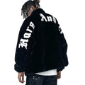 Custom New Design Plus Size Outdoor Jacket Men Fleece Chenille  Zip up Oversized Jacket