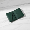 Custom Logo Printing PU Vegan Saffiano Leather Luxury Foldable Cardholder Cash Card Case Bi Fold Wallet Name Credit Card Holder