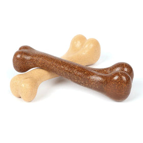 Wishbone Durable Dog Chew Toy with Real Bacon Flavor Interactive Training for Aggressive Chewers Modern Cartoon Fashion Design