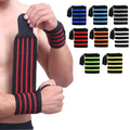 NQ SPORTS Custom Wrist Wraps Non-Slip Silicone Grip Straps Strength Training Adjustable Wrist Weight Lifting Bands