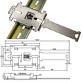 Power Supply Installation Bracket with Snap Hook Electrical Guide Rail Buckle Bracket