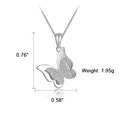 Fashion Jewelry Sterling Silver 925 Custom Pendant Butterfly Necklace Jewelry Gold Plated Charms Bulk