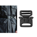 Manufacturer Supply Black Backpack with Engraved Logo Quick Release Belt for Buckle Made of Alloy