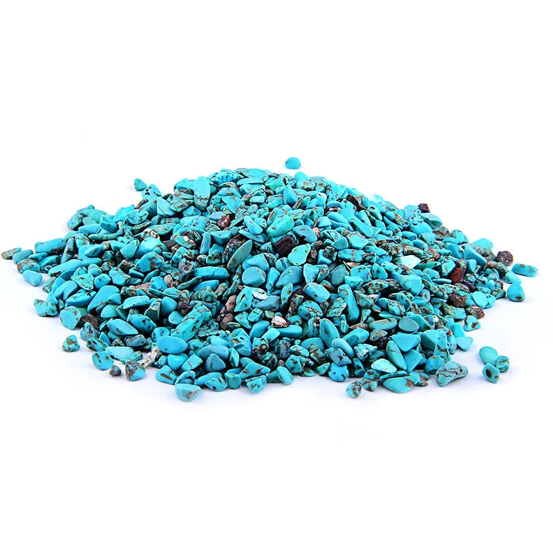 Undrilled Irregular Blue Turquoise Turquoise Chips Stone Beads 20G 50G 100G Plastic DIY Jewelry Making Handmade Home Decor