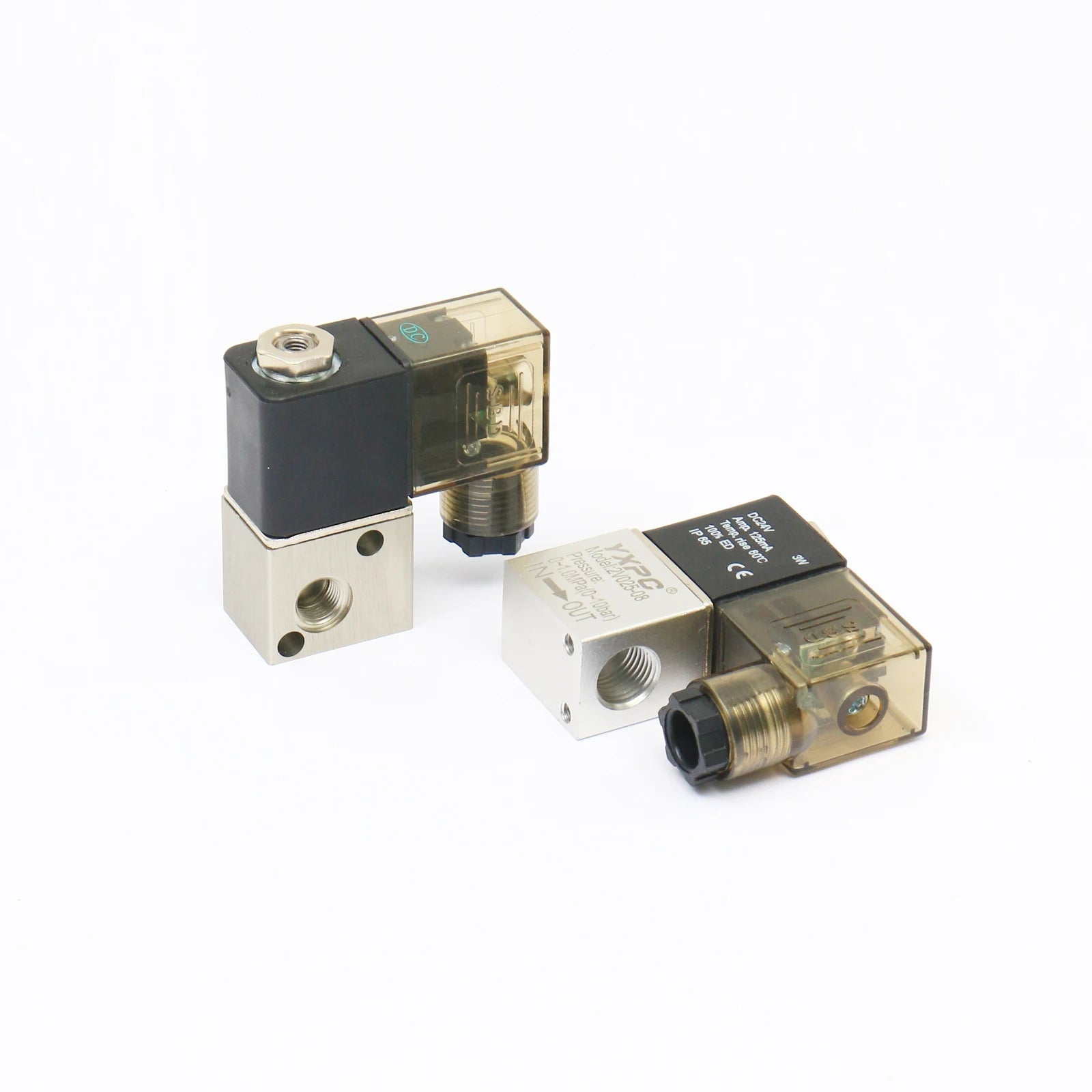 Aluminum air Direct Acting 1/8 NPT 2v025-06 Normally Closed Electric 24v 12 v 220 Volt Two Way Min Valvula Solenoide