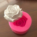 Flower Blossom Rose Shaped Silicone Fudge Soap 3D Cake Mold Cupcake Jelly Candy Chocolate Decorative Baking Tool Mold