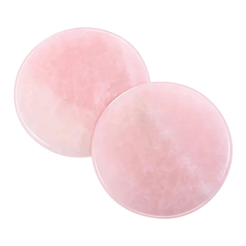 Round Eyelash Extension Makeup Tools 1pcs Pink Crystal Jade Stone Lash Glue Holder Pallet