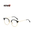 Kenbo Eyewear Retro Classic Square Half Frame Glasses Blue Light Blocking PC Material Tr90 Antiglare Sunglasses