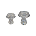 Large Mushroom Shaped Glass Tealight Candle Holder Transparent Home Decoration Atmosphere Tabletop Features Wholesale Available