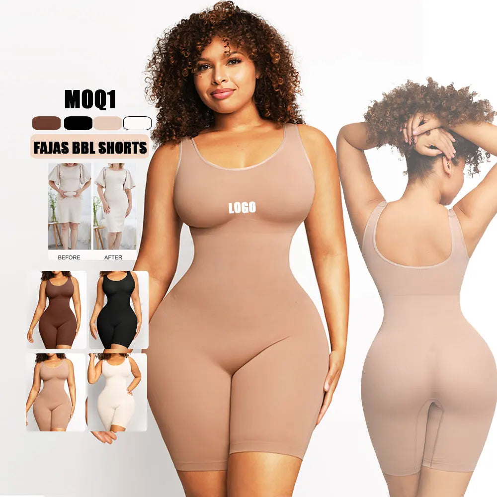 HEXIN Custom Logo Full Body Seamless Shapewear for Women Eco-Friendly Breathable Hot Sale-Plus Outdoor Wear Wholesale