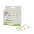 100 Pcs Wholesale Eco-Friendly Q-tips Disposable Ear Variety Round Cosmetic Bamboo Stick Cotton Bud