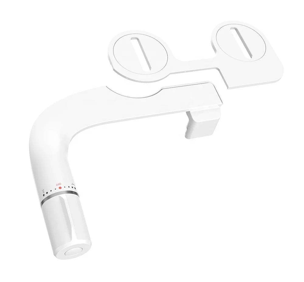 Ultra Slim Dual Retractable Knobs ABS Eco-Friendly Bidet Toilet Attachment Small Body Seat Bathroom Nozzle Self-Cleaning Cold
