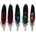 Men Women Novelty Feather Brooch Lapel Pin  Brooches Lapel Pins Dress Suit Accessory Gift